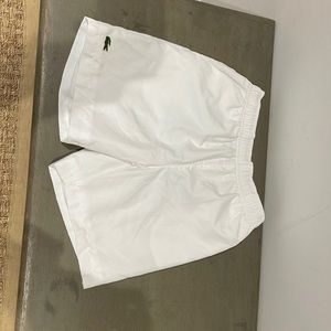 Lacoste size 10 white shorts